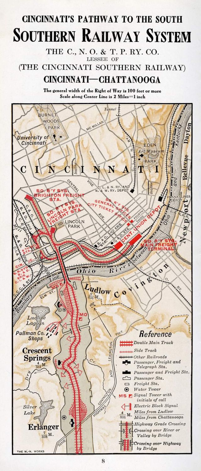 C.N.O. & T.P. Map