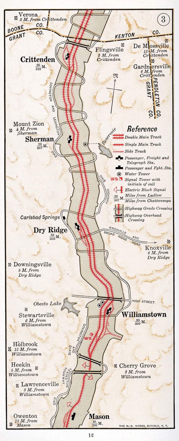 C.N.O. & T.P. Map