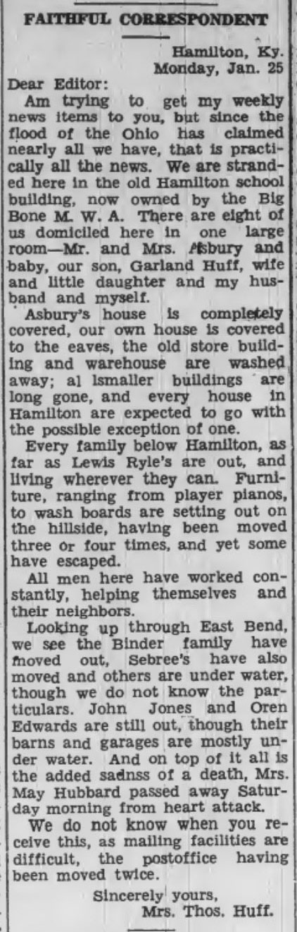 1937 Flood in Hamilton