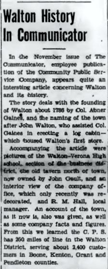 Walton History