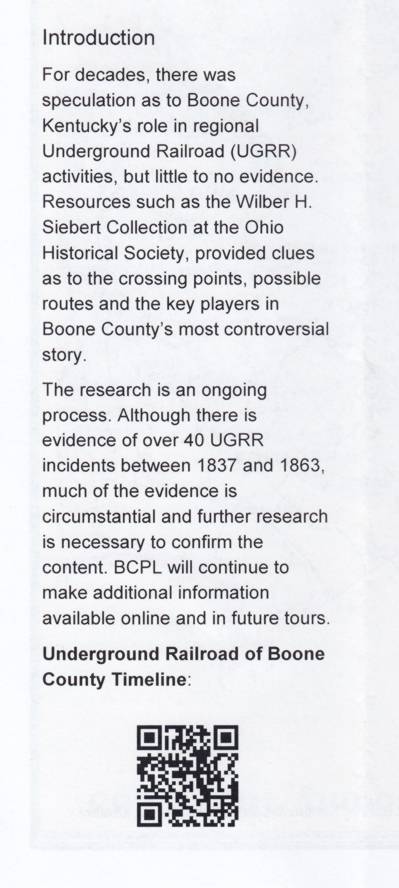 Boone Co UGRR