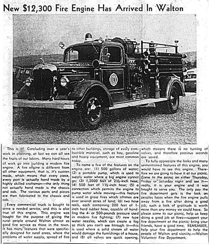 Walton Fire Truck
