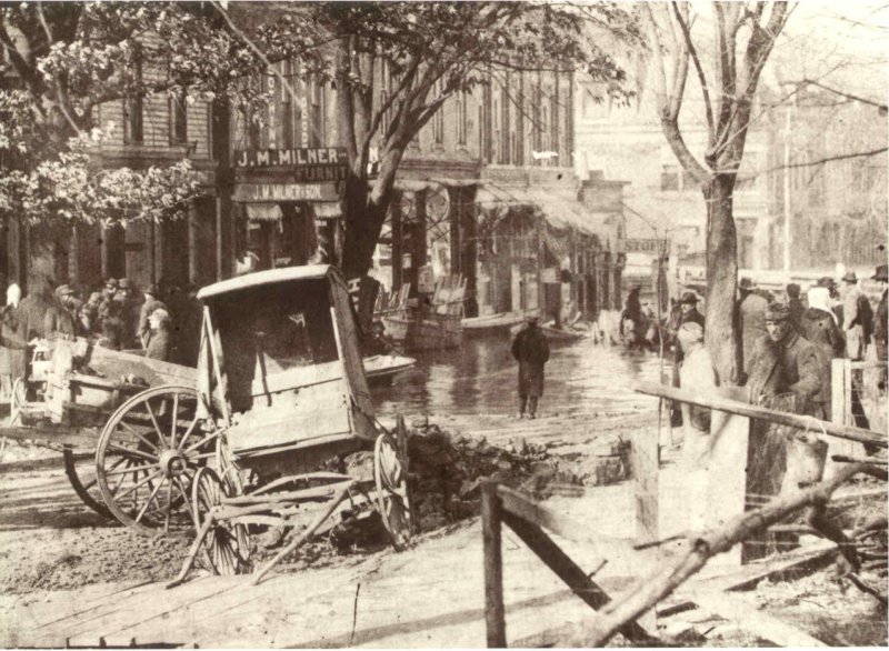 Flood in Augusta, Kentucky