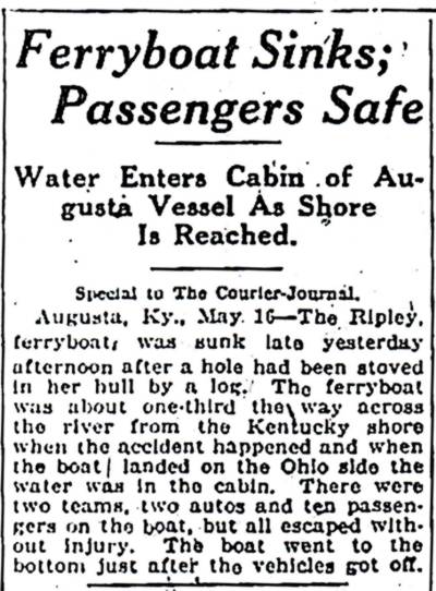 Ferry Sinks