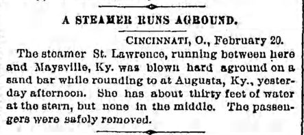 Runs Aground