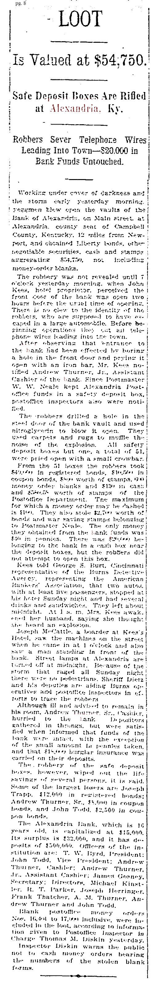 Alexandria Bank Robbery