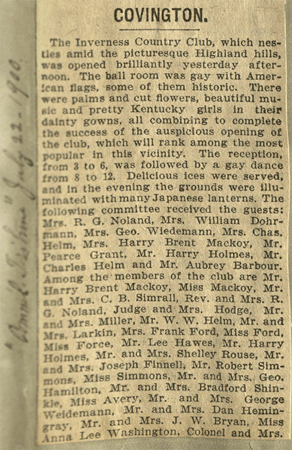Opening of Invernes
