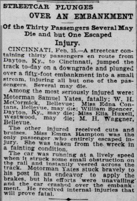 Streetcar Accident