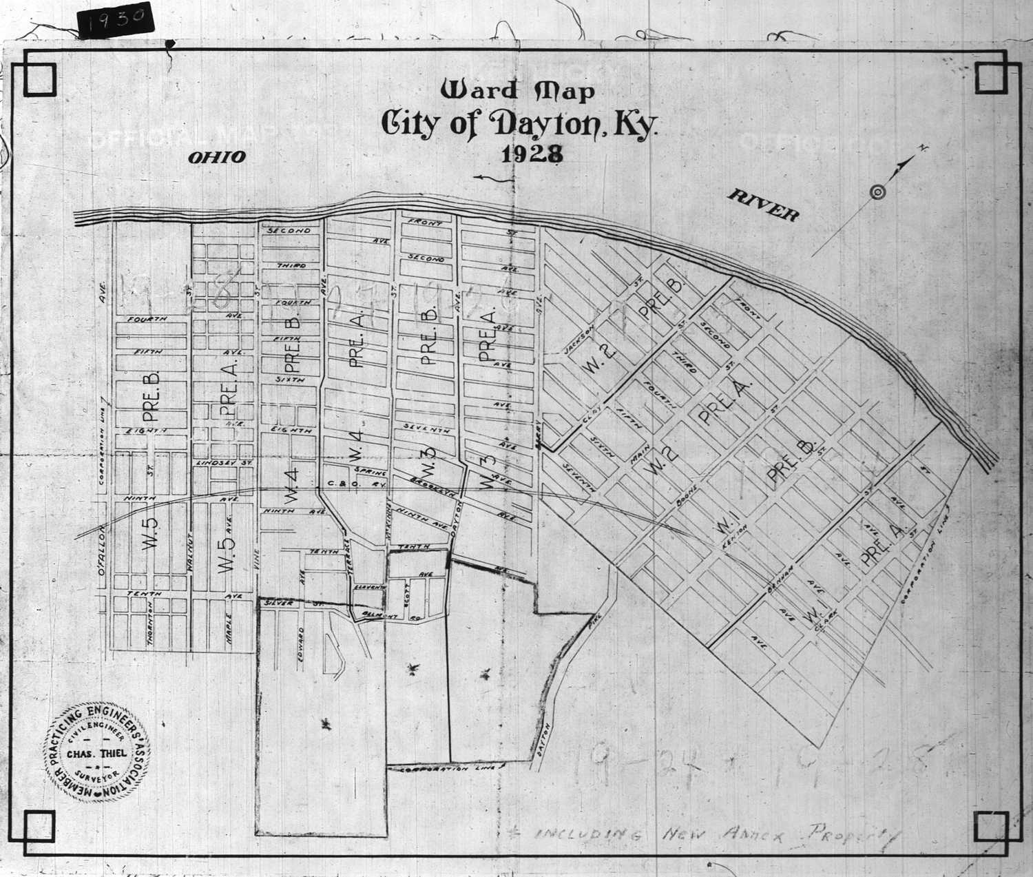 Census Enumeration Map, Campbell County, Ky
