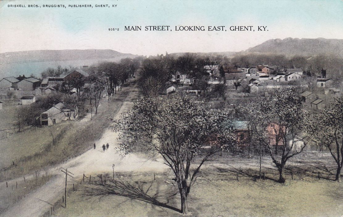 Main Street Looking East, Ghent, Kentucky