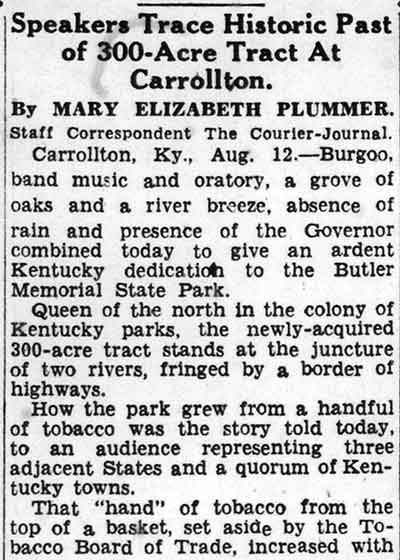 Butler Park Dedicated