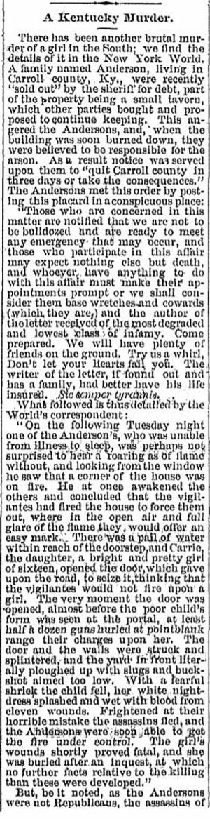 A Kentucky Murder