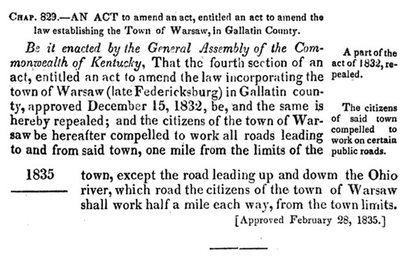 Warsaw Road Law
