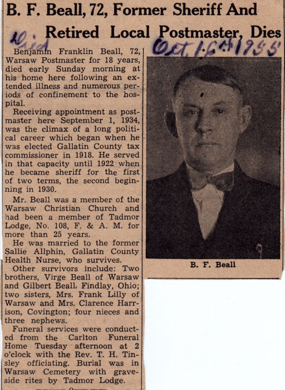 Beall Obituary