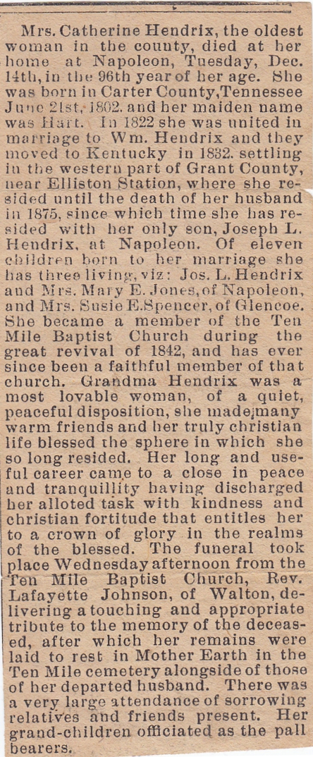 Catherine Hart Hendrix