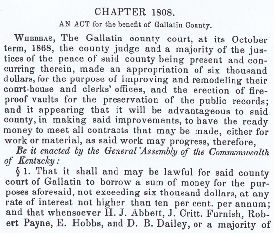 Grant to Gallatin