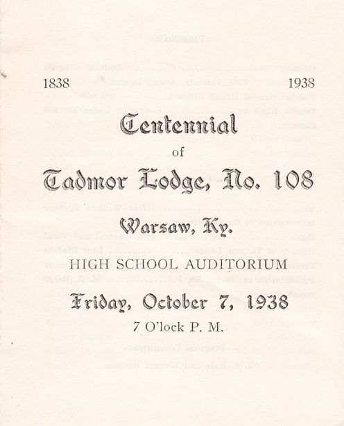Tadmor Centennial
