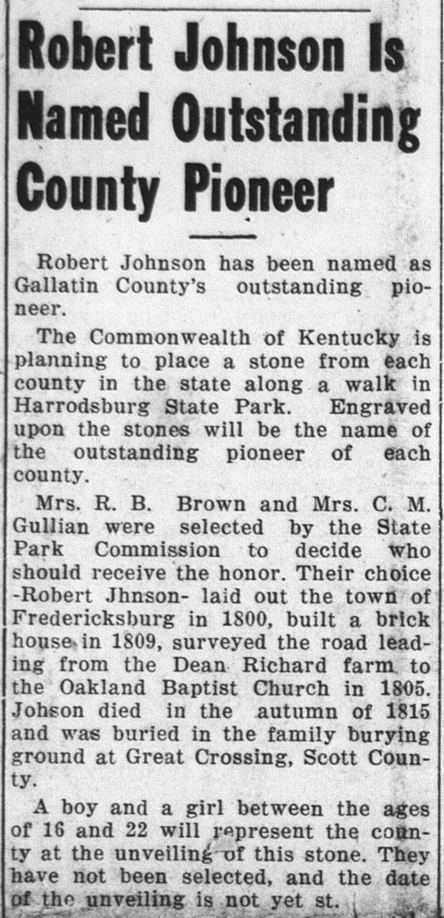Pioneer Robert Johnson