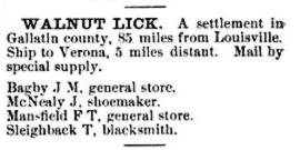 Walnut Lick