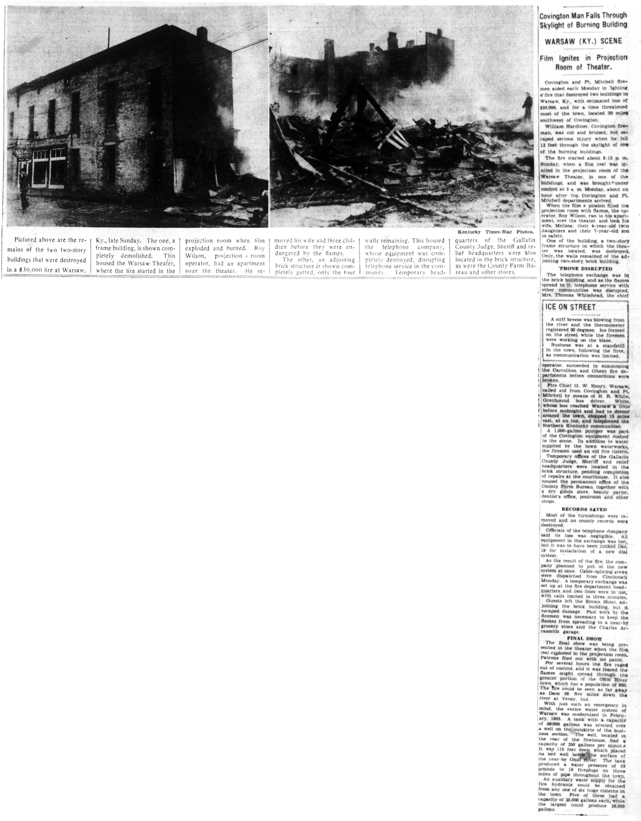 Warsaw Fire