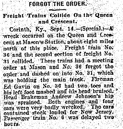 Trains Collide