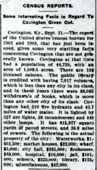 Covington, 1902