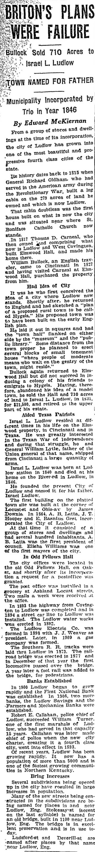 Ludlow History