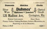 Covington Trade card