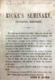 Ricke's Seminary