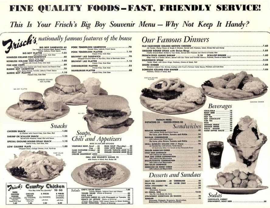 Frisch's Menu