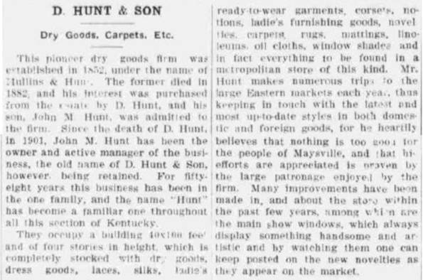 D. Hunt & Sons
