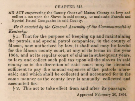 Slave Tax