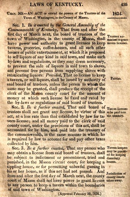 TAvern LAws