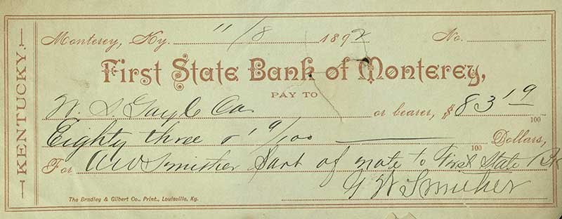 First State Bank, Monterey, Kentucky
