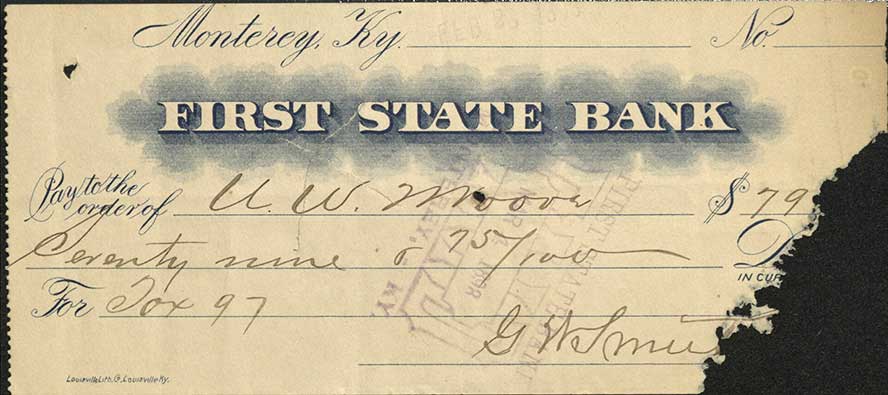 First State Bank, Monterey, Kentucky