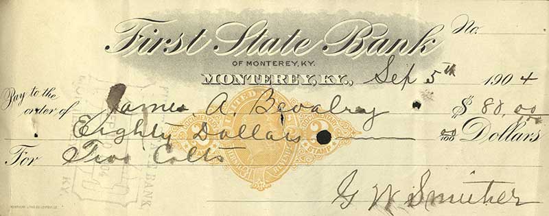 First State Bank, Monterey, Kentucky
