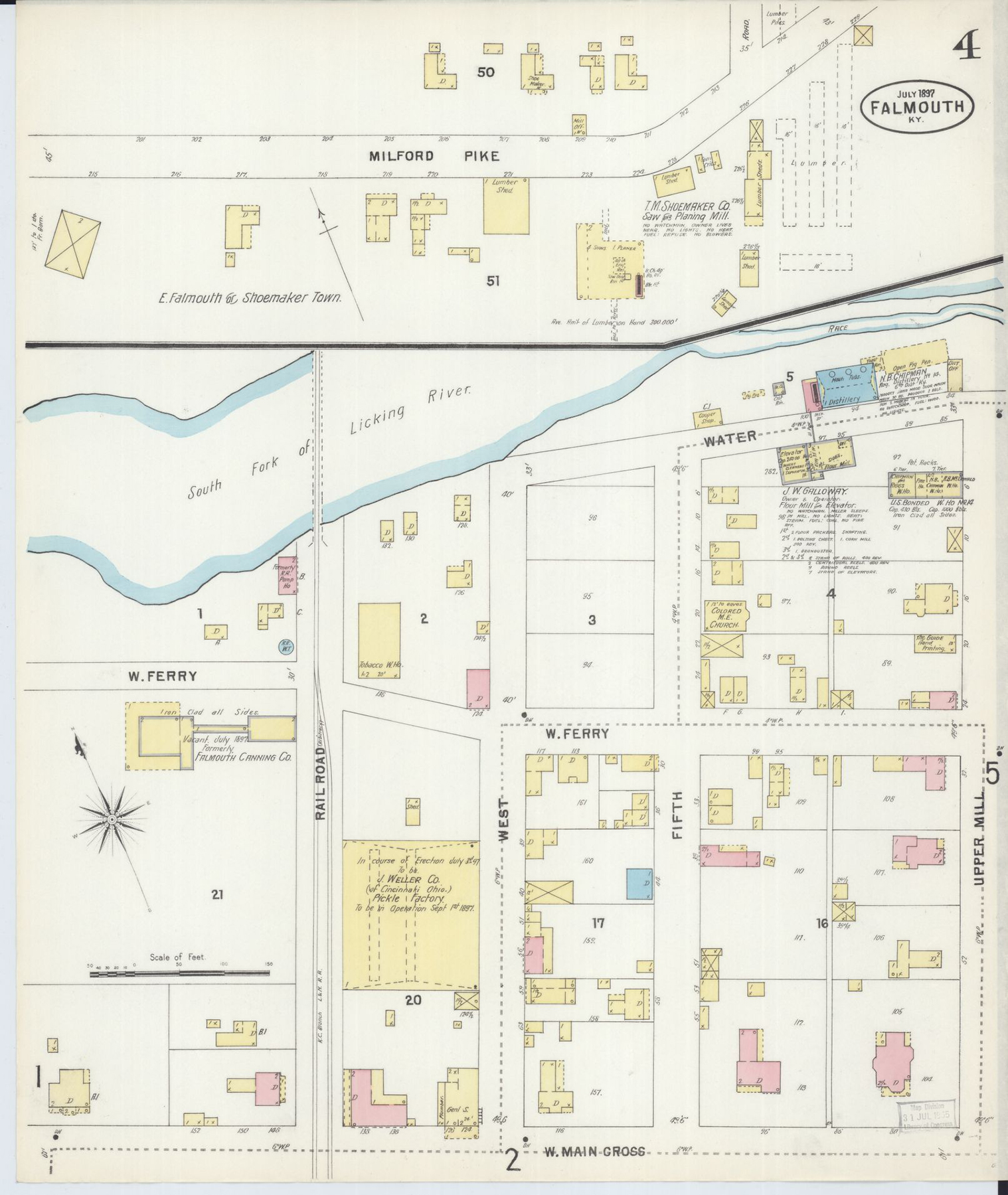 Falmouth 1897 Sanborn