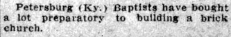 Baptists Buy Lot