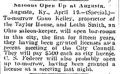 Saloons Open
