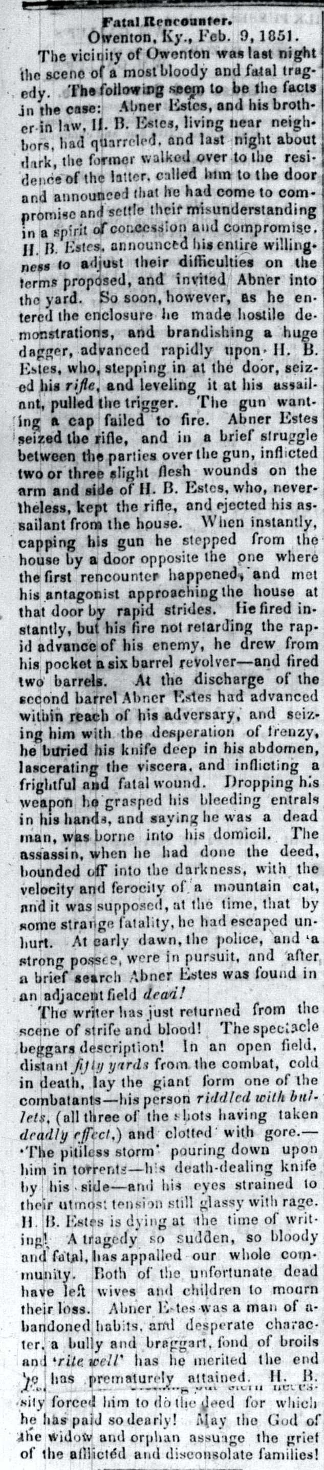 Estes Murders