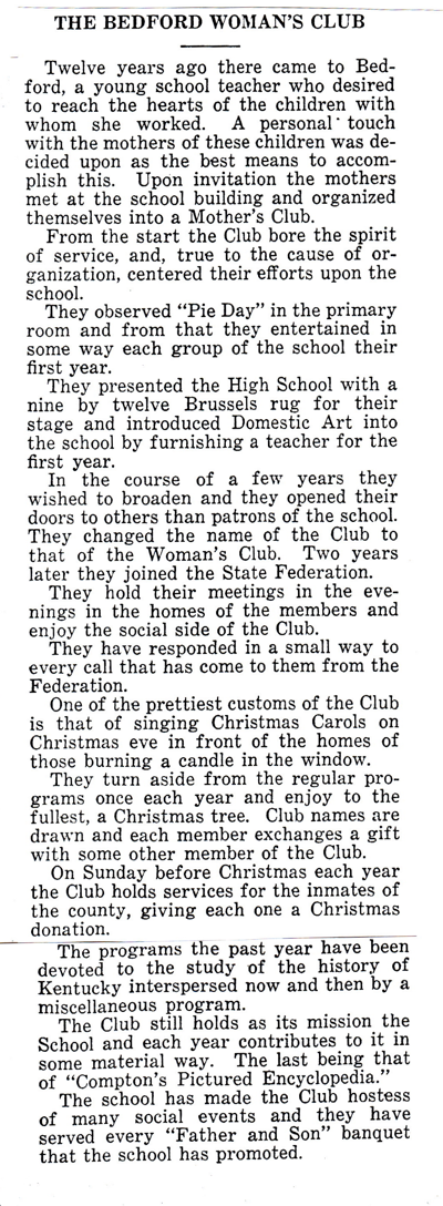 Bedford Women's Club