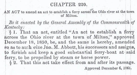 Milton Ferry